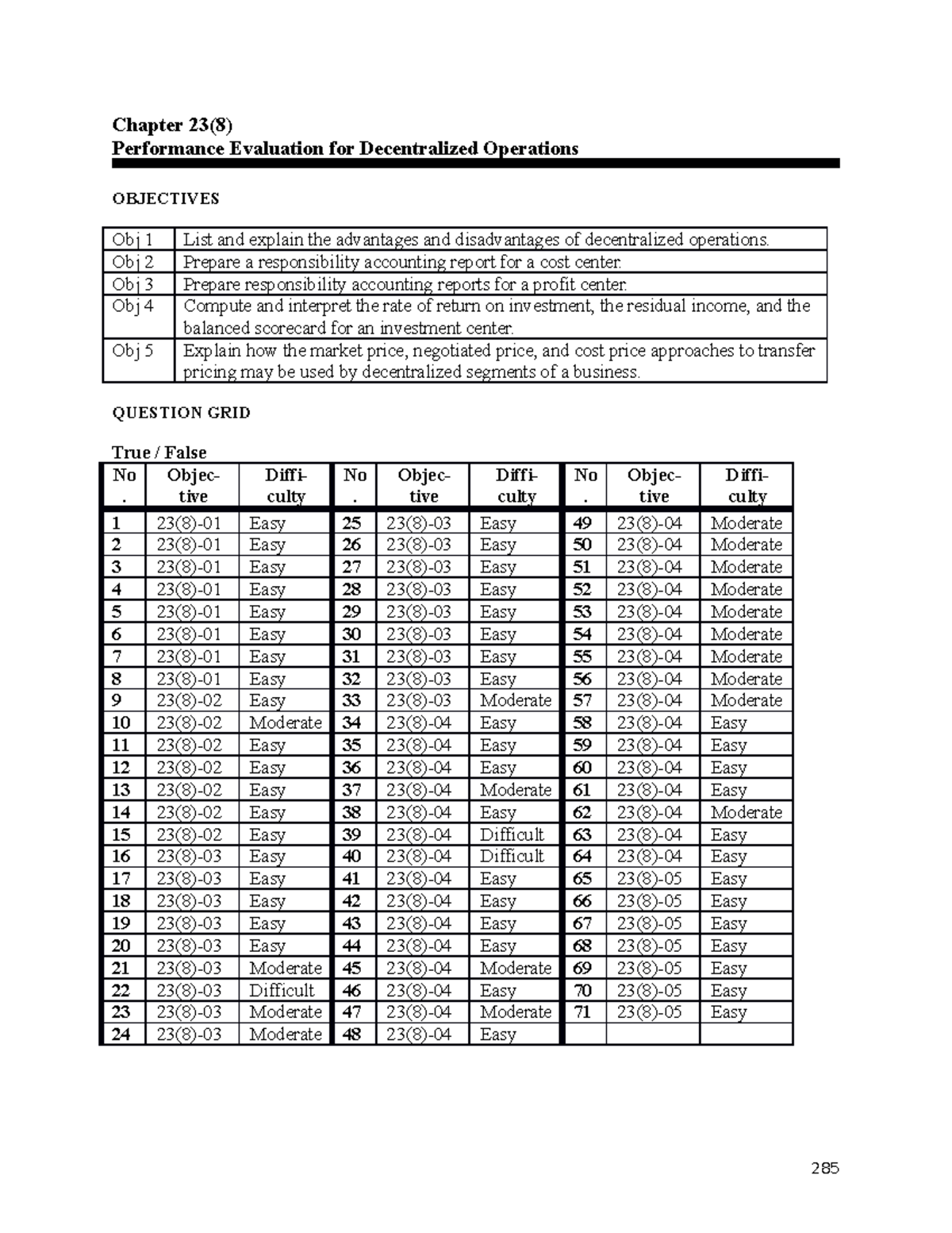 Ch23(8) Performance Evaluation for Decentralized Operations - Chapter ...