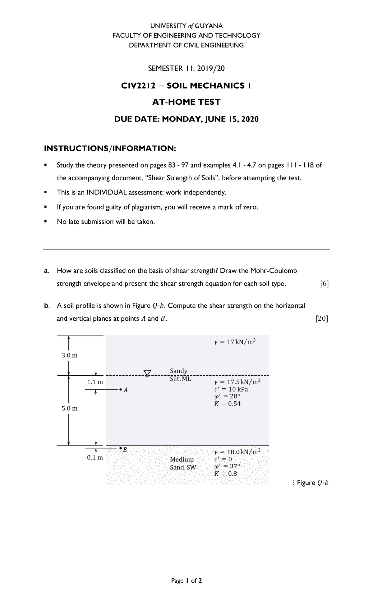 Test 1 Warning Tt Undefined Function 32 Page 1 Of 2 University Of Guyana Faculty Of Test 1 Warning Tt Undefined Function 32 Page 1 Of 2 University Of Guyana Faculty Of