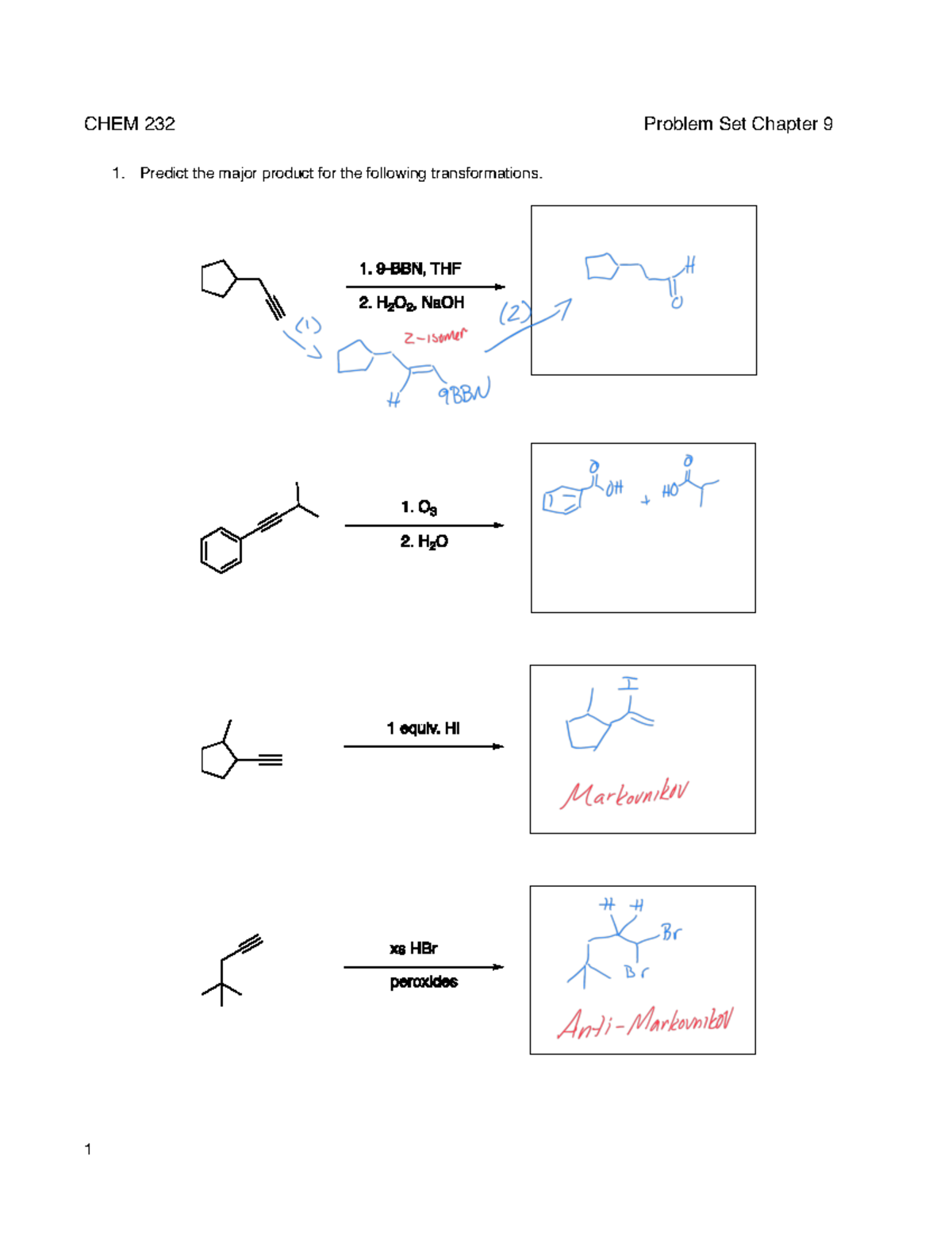 chem 232 experiment 9