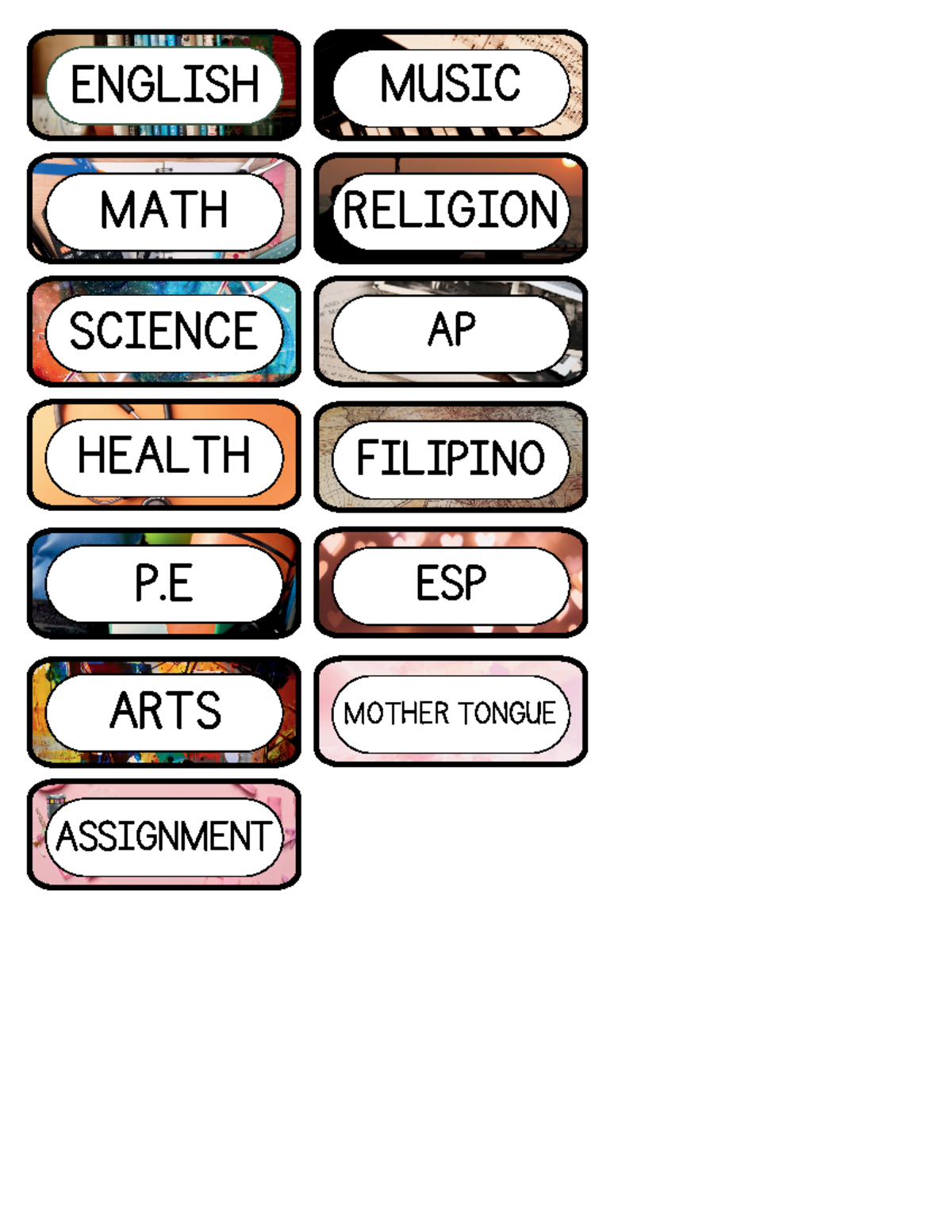 Subjects final - dmd - De la Salle University - English MATH SCIENCE ...