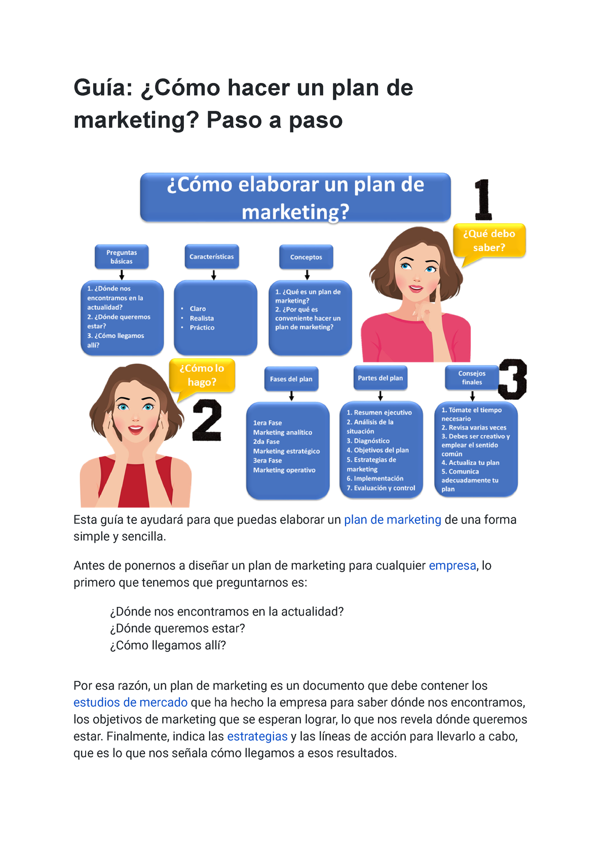 Como Hacer Un Plan De Mkt Guía ¿cómo Hacer Un Plan De Marketing Paso A Paso Esta Guía Te