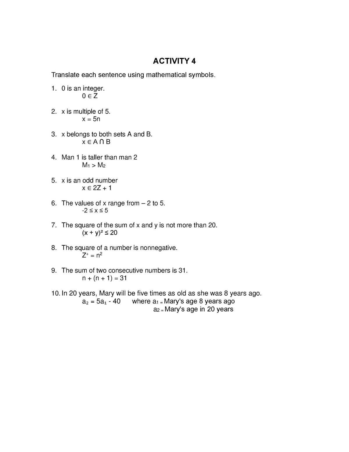 mathematical-symbols-activity-4-translate-each-sentence-using
