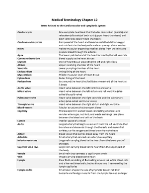 medical terminology chapter 14 homework quizlet