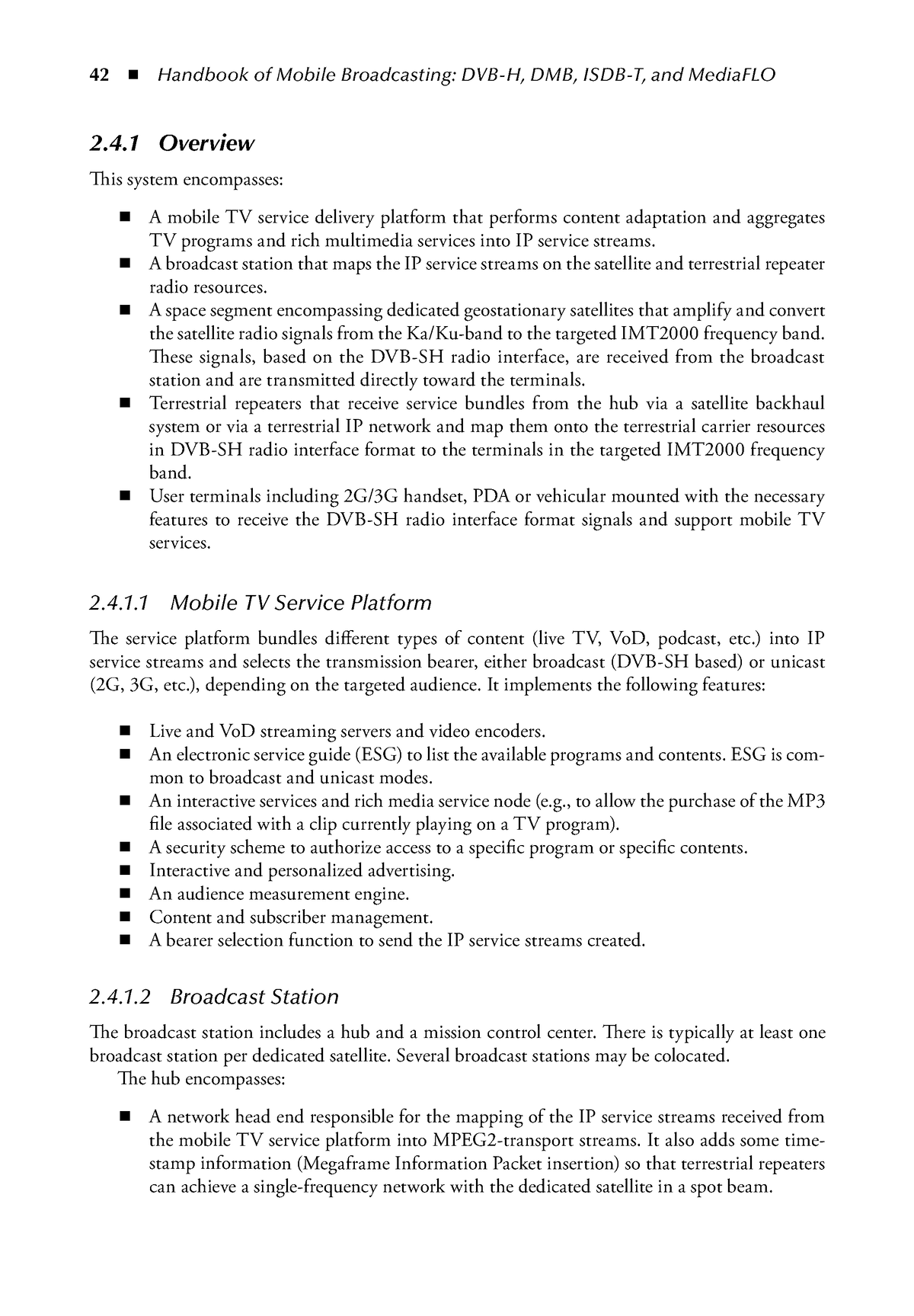 Handbook Of Mobile Broadcasting DVB-H, DMB, ISDB-T, AND Mediaflow-7 ...