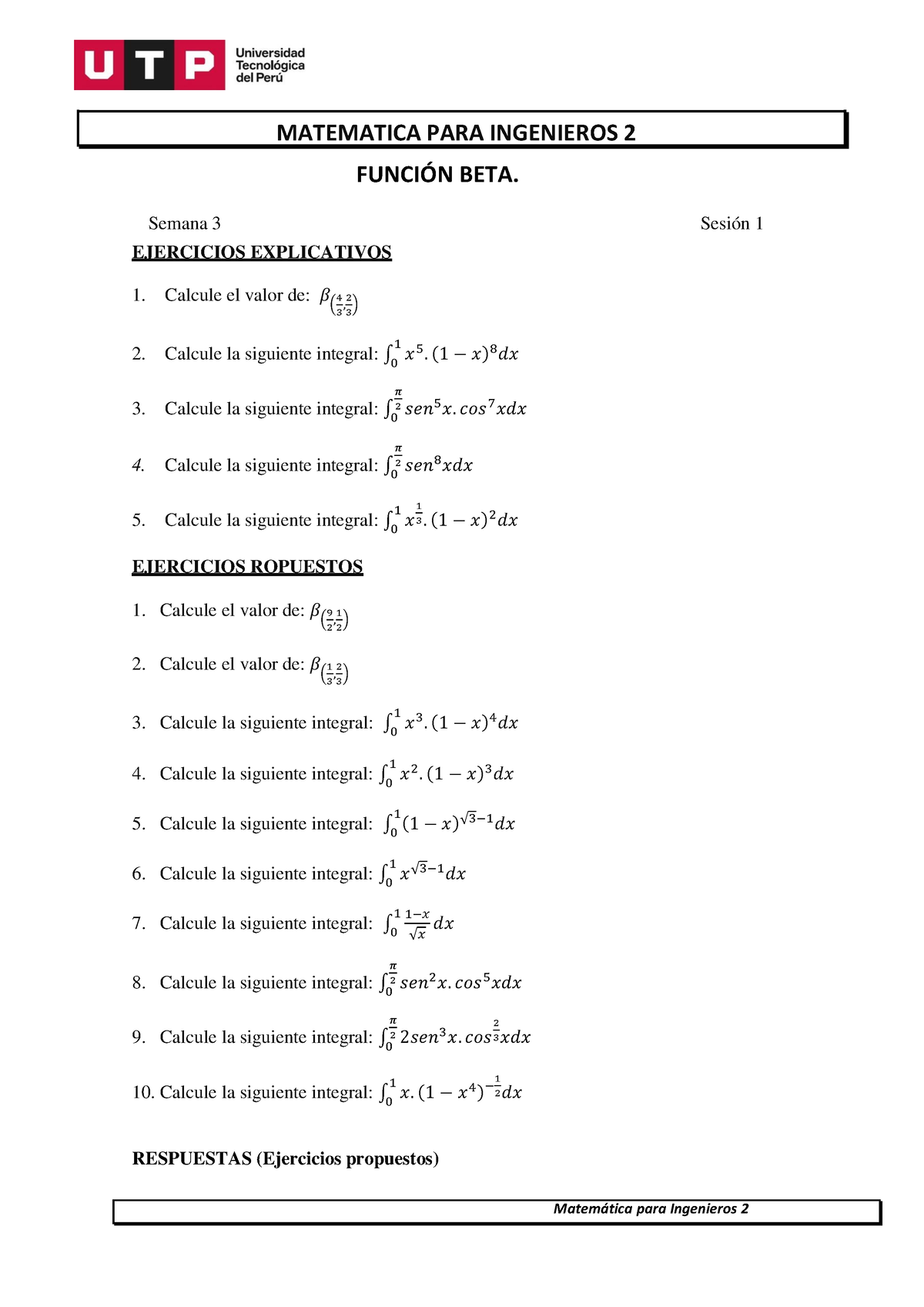 Semana 3 Separata 3. Función Beta - Matem·tica Para Ingenieros 2 FUNCI ...