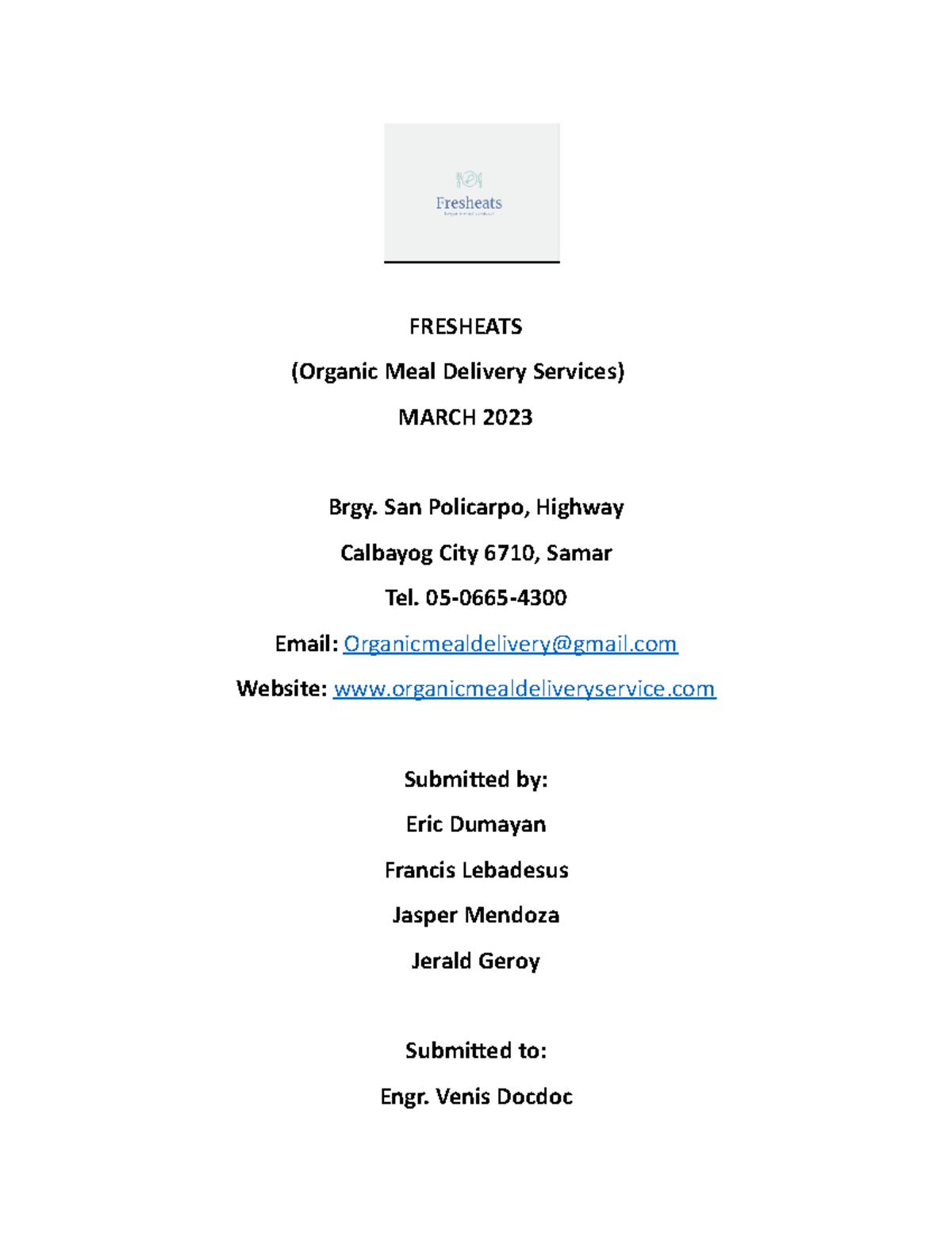 Meal Delivery Service FRESHEATS Meal Delivery Services