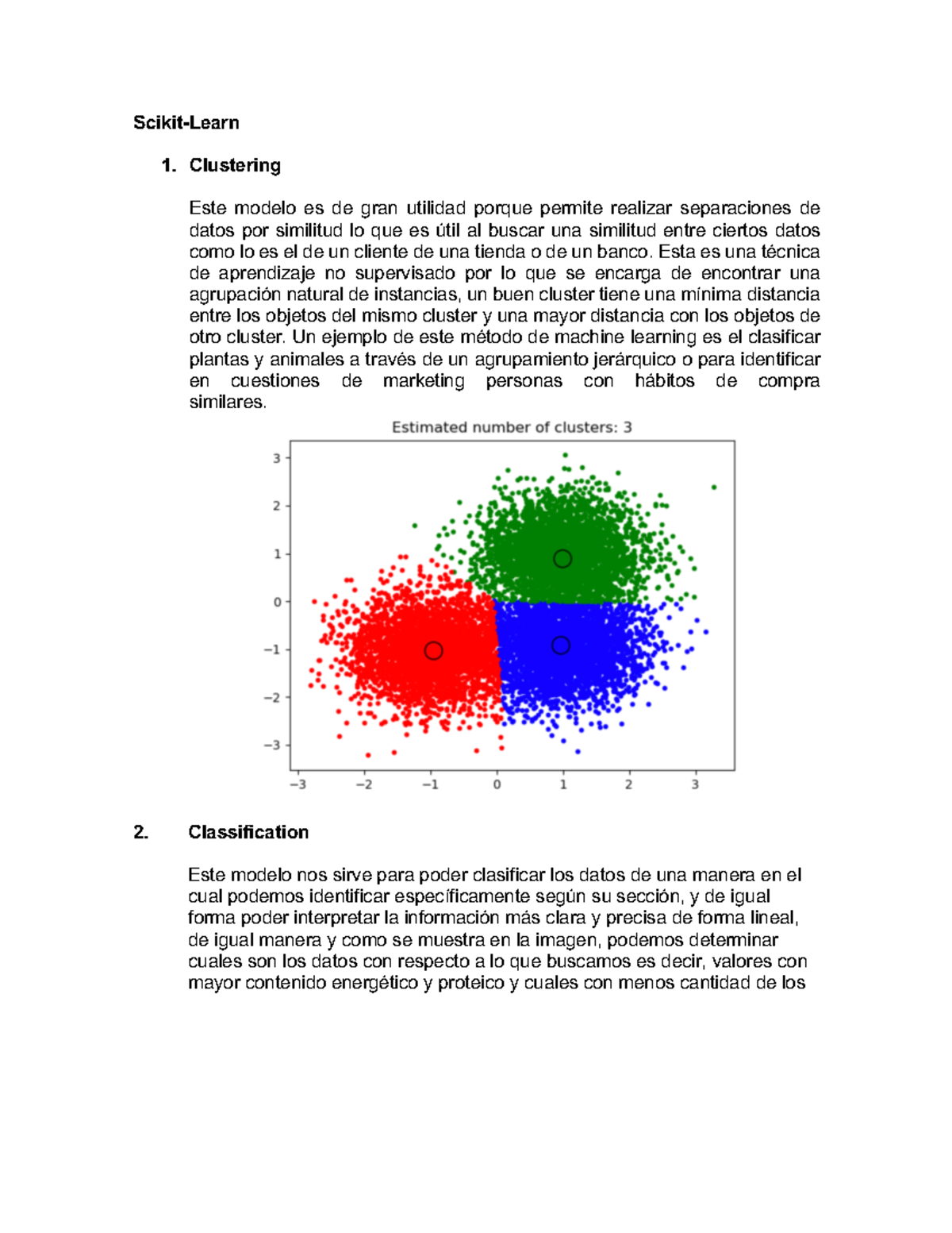 Analisis de datos - Scikit-Learn Clustering Este modelo es de gran ...