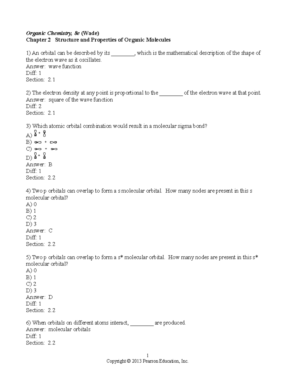 02 Test Bank - Enjoy it will help you understand material - Organic ...