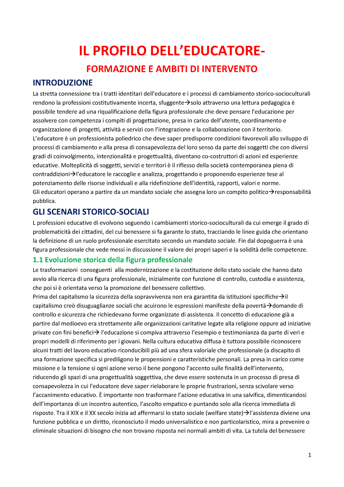 IL Profilo DELL' Educatore - IL PROFILO DELL’EDUCATORE- FORMAZIONE E ...