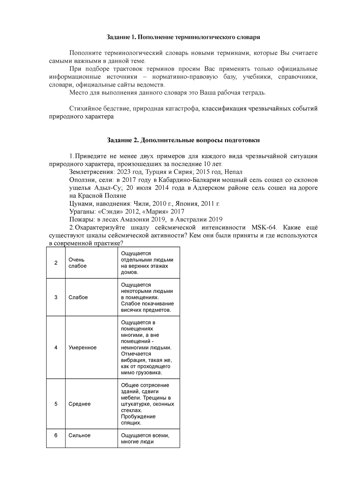 СР№ 5. Шерышова - Задание 1. Пополнение терминологического словаря  Пополните терминологический - Studocu