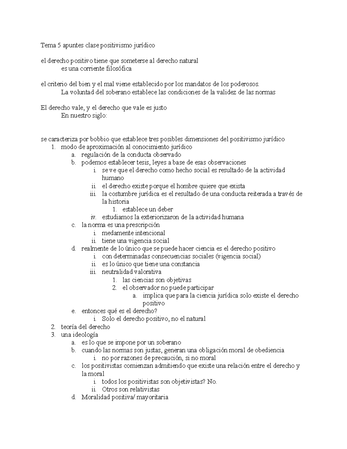 Tema 5 Apuntes Clase - Tema 5. - Teoría Del Derecho - UAM - Studocu