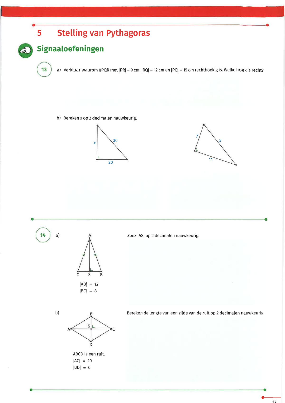 Stelling Van Pythagoras Wiskunde Studocu