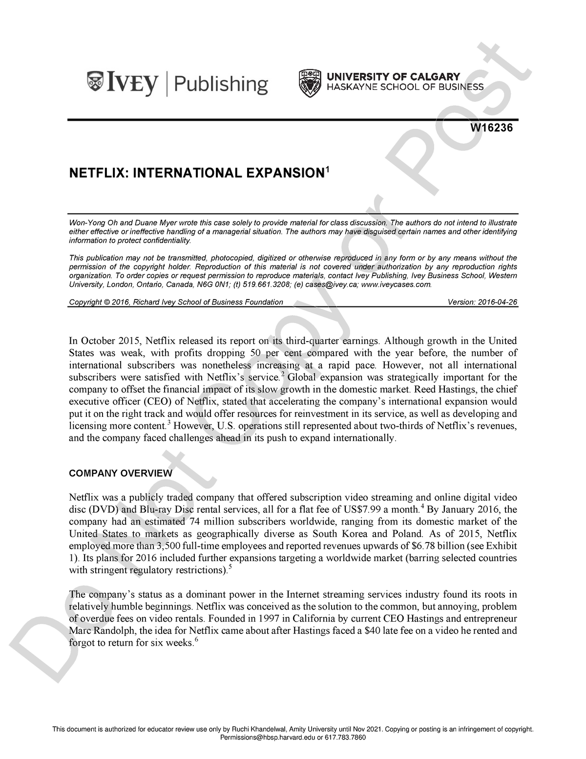 netflix international expansion case study pdf