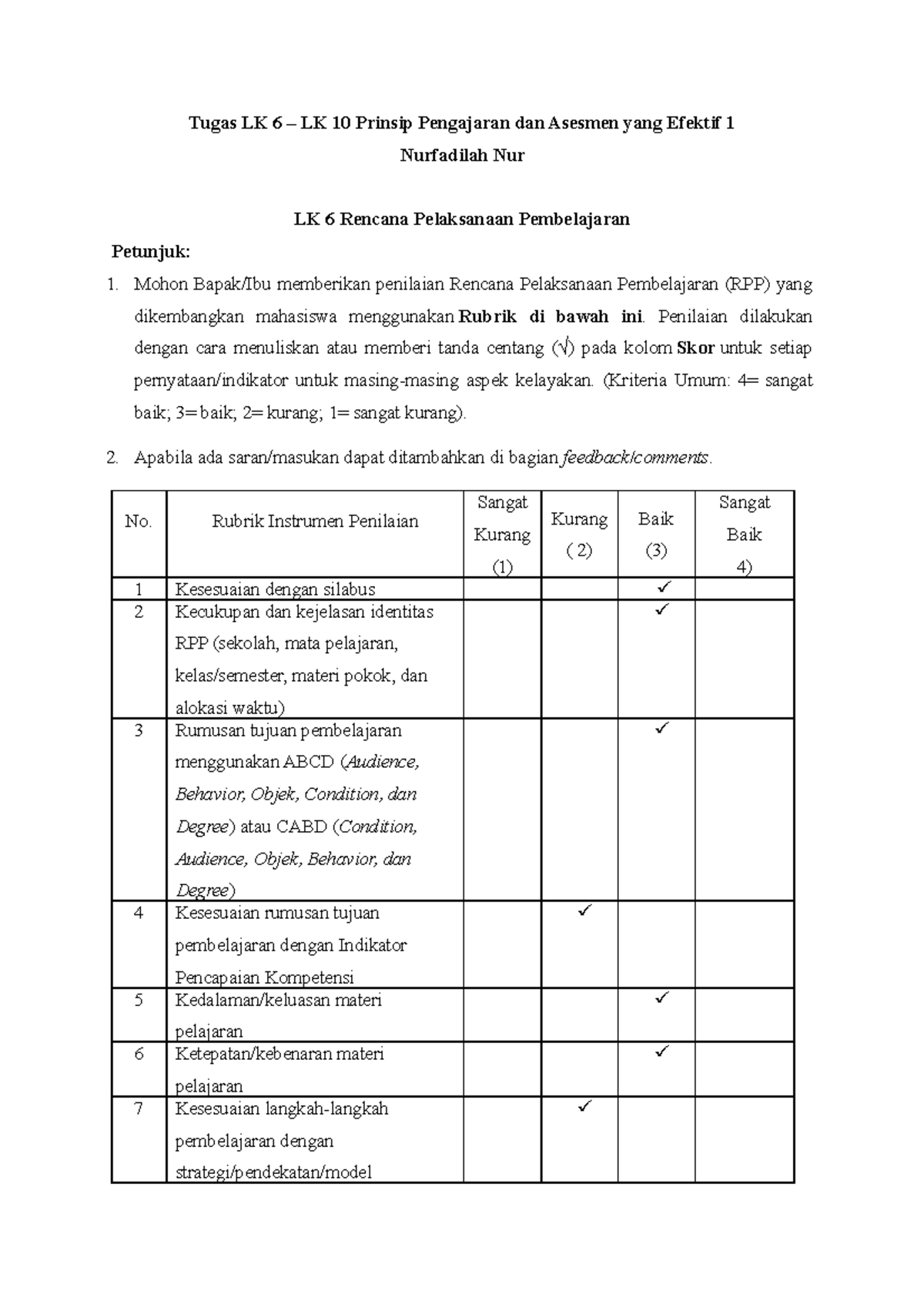 Tugas Lk 6 Lk 10 Nurfadilah Nur Tugas Lk 6 Lk 10 Prinsip