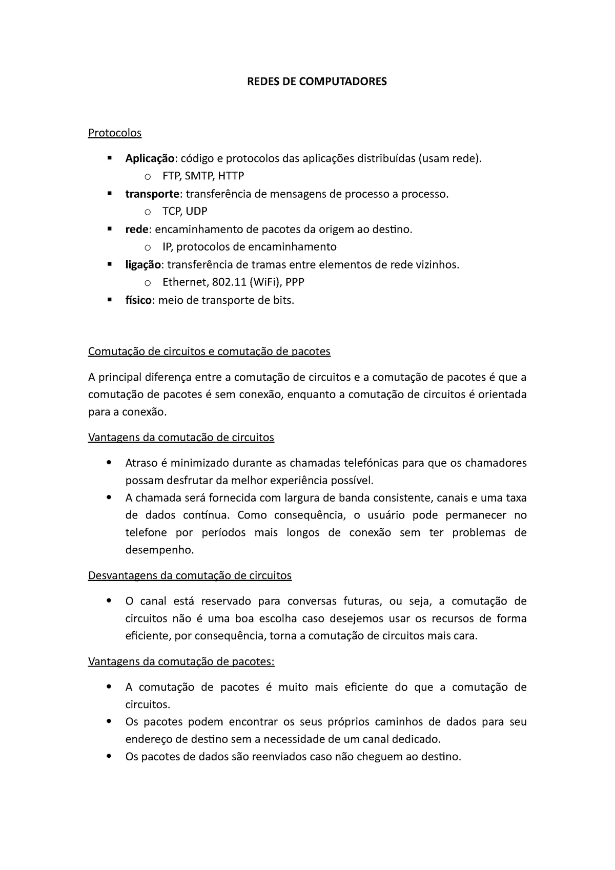 Redes De Computadores Redes De Computadores Protocolos Aplica O C Digo E Protocolos Das