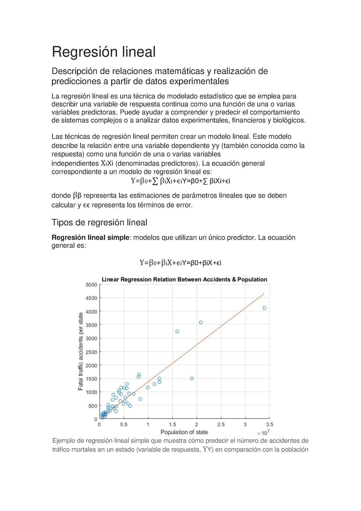 Regresión Lineal - Apuntes De Materia - Estadística Y Probabilidad ...