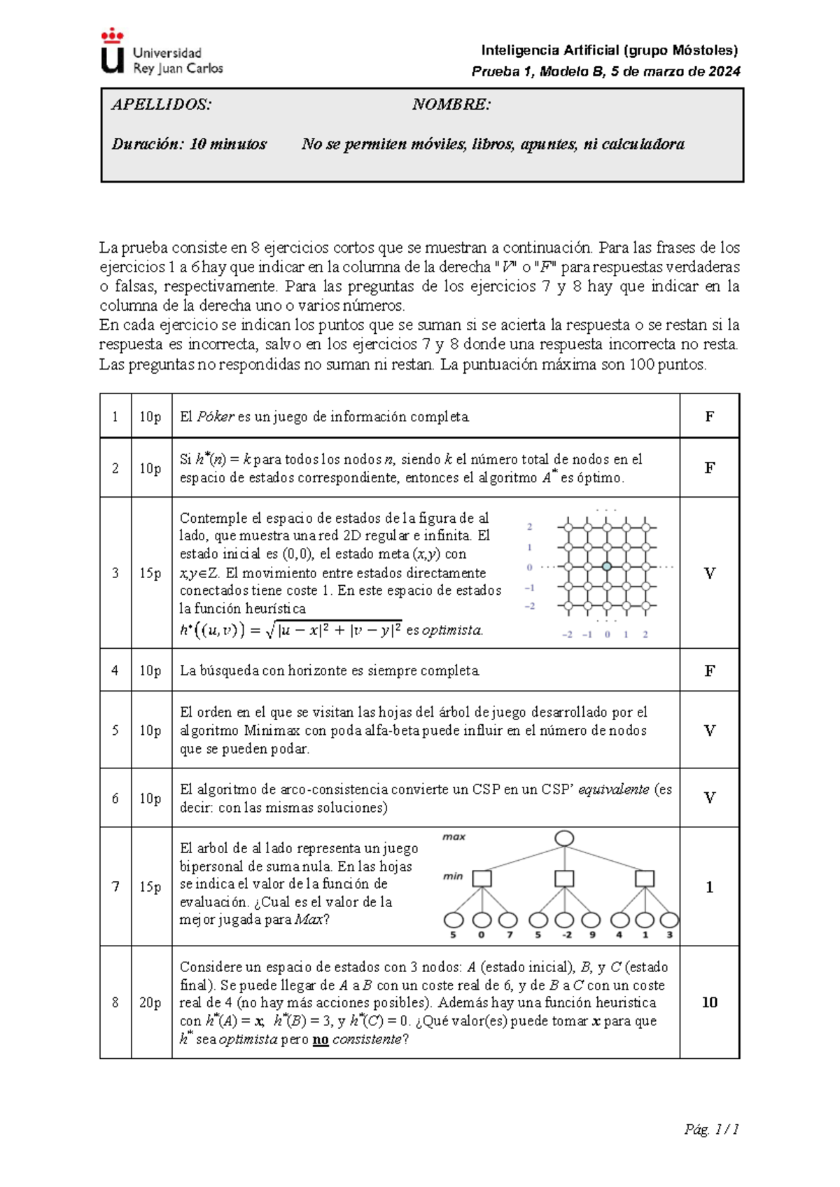 Solucion Prueba 1B IA M 20240305 - Inteligencia Artificial (grupo ...