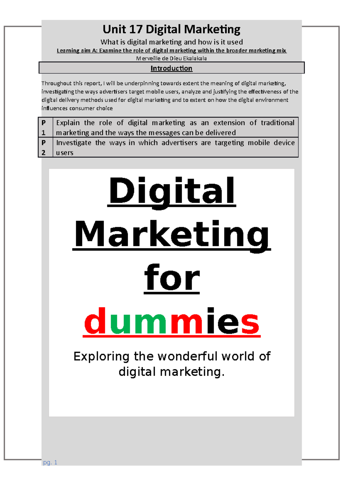 Final Piece FOR Digital Marketing - What is digital marketing and how ...