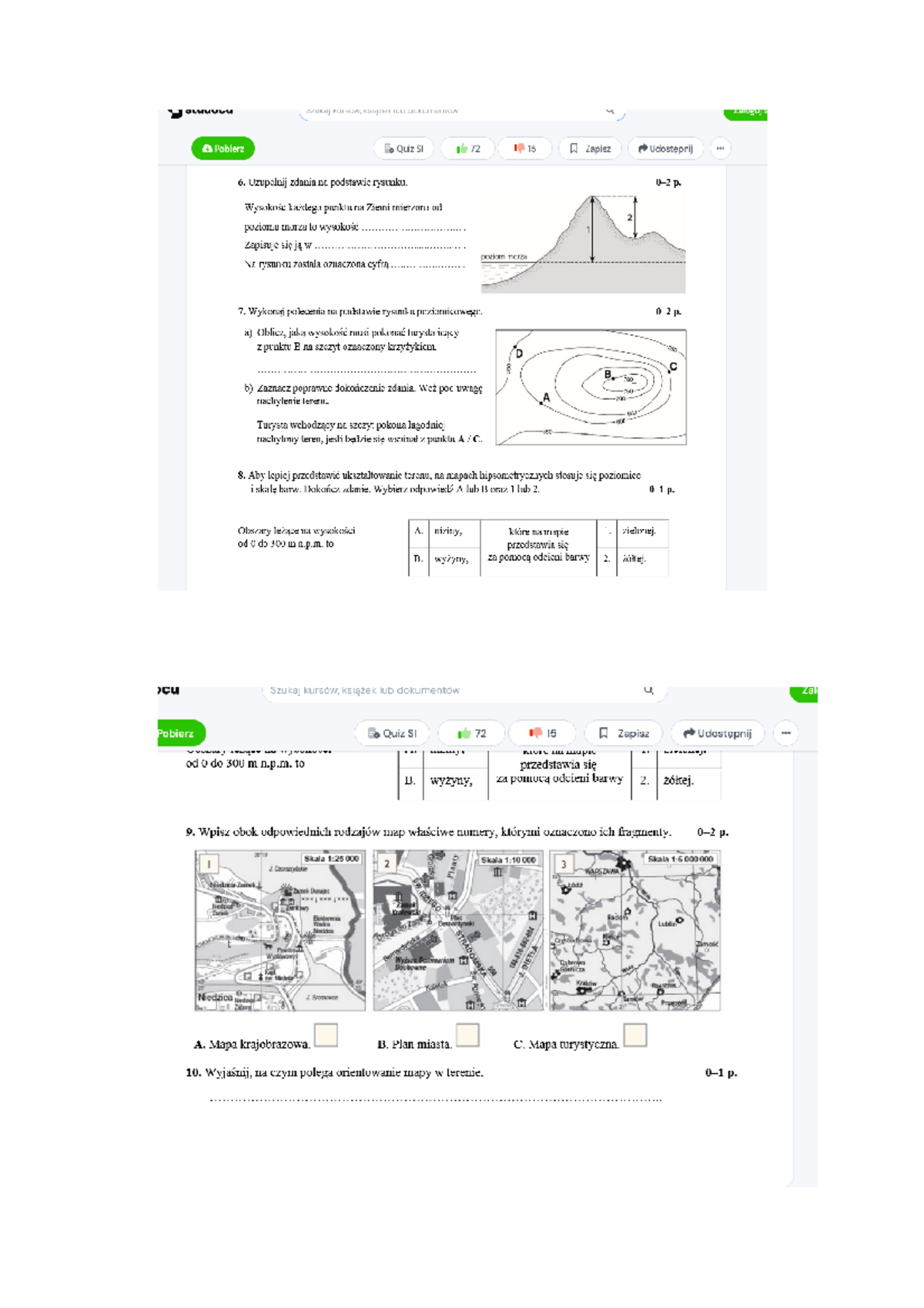 Spratm Sprawdzian Z Geografi 2 Gimnazjum www.studocu.com