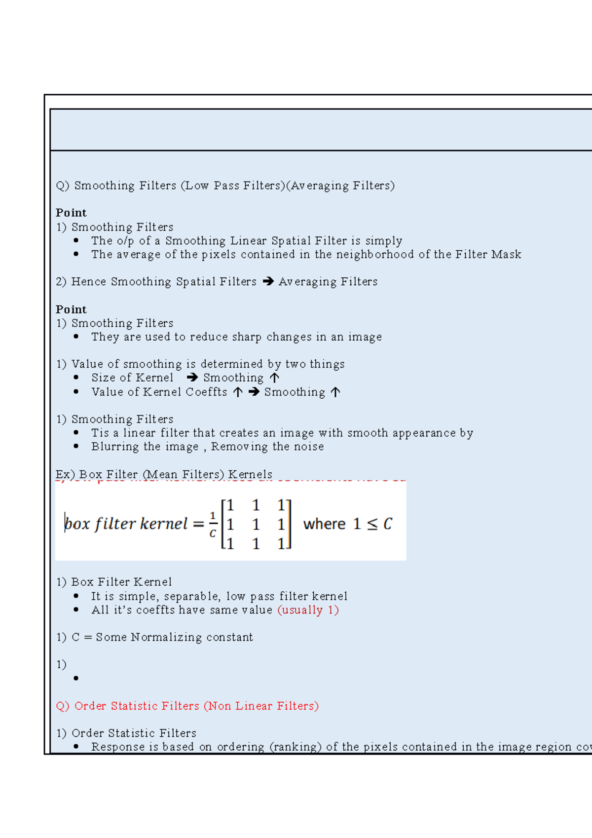 Digital Image Processing - Q) Smoothing Filters (Low Pass Filters ...