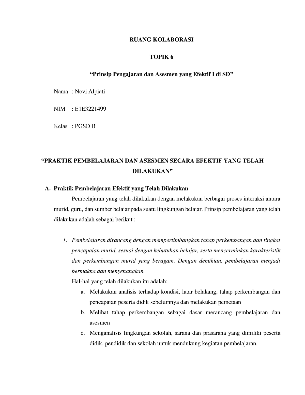 Ruang Kolaborasi Topik 6 NOVI Alpiati - RUANG KOLABORASI TOPIK 6 ...