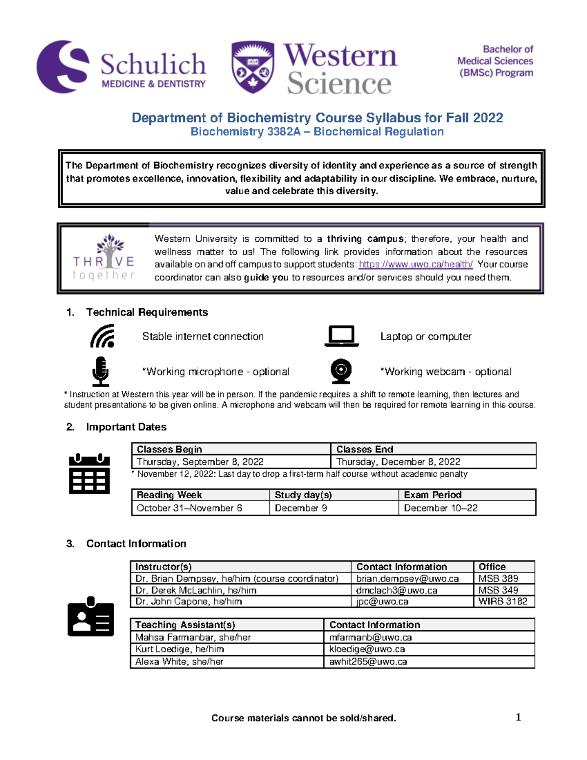 3382+Biochemistry+Syllabus+Fall+2022 - Department of Biochemistry ...