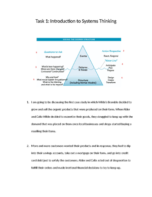 WGU D372 Task1 Case Study 1 - D372 Task 1 – Case Study 1 Events: a. The ...