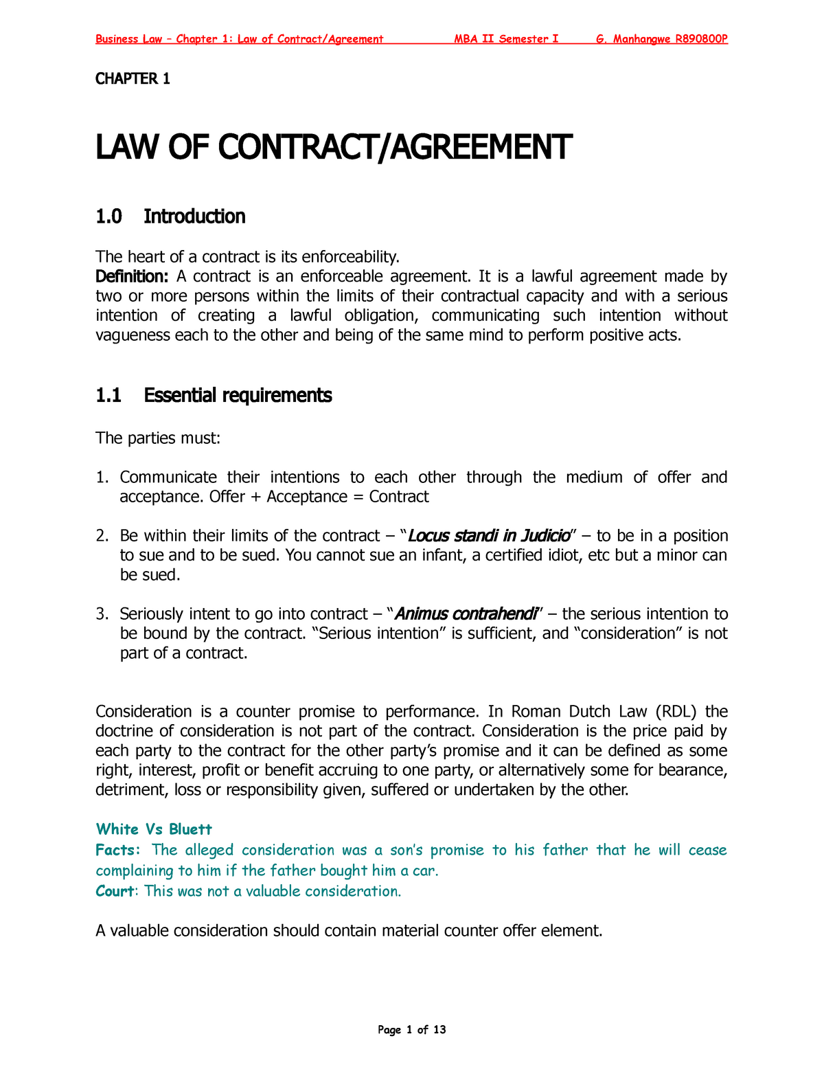 assignment of contract in business law