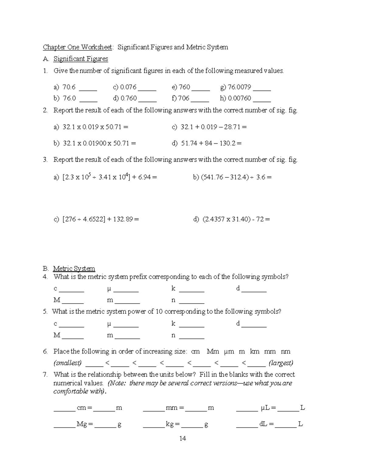 Worksheet+CH1 - Chapter 1 practice - 14 Chapter One Worksheet ...