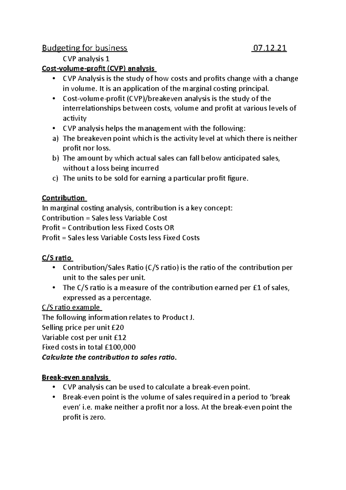 cvp-analysis-1-notes-budgeting-for-business-07-cvp-analysis-1-cost