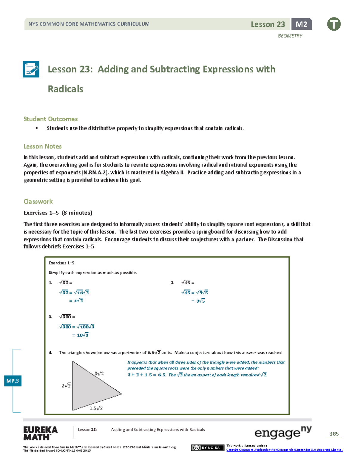 Geometry m2 topic d lesson 23 teacher - Lesson 23 M ####### GEOMETRY ...