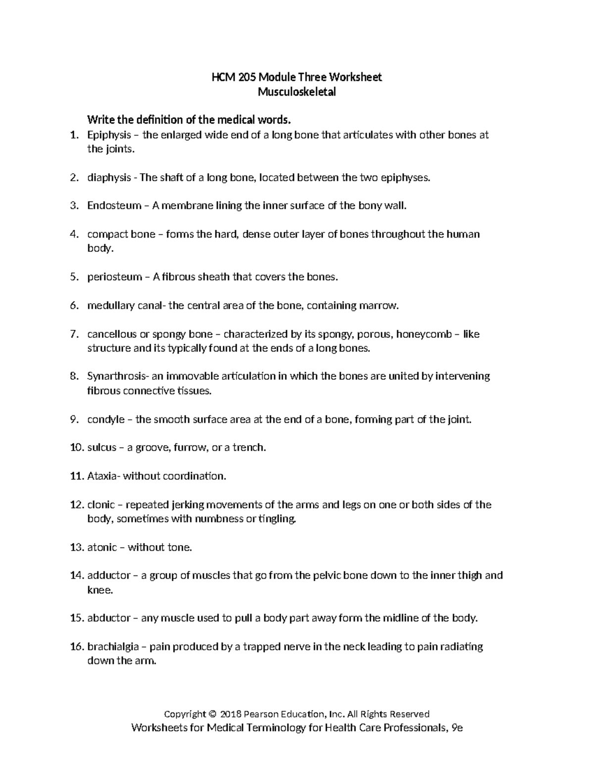 HCM 205 Module Three Worksheet - HCM 205 Module Three Worksheet ...