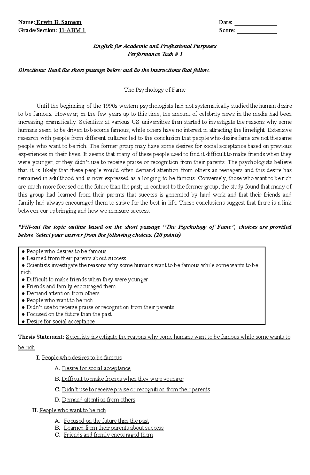 EAPP Q1 PT1.docx - It is the performance task 1 in EAAP fro 1st quarter ...