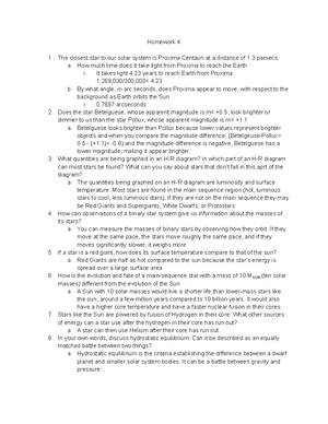 HW3-2 - homework 3 - Homework Assignment #3, Astronomy 115 Due Date ...