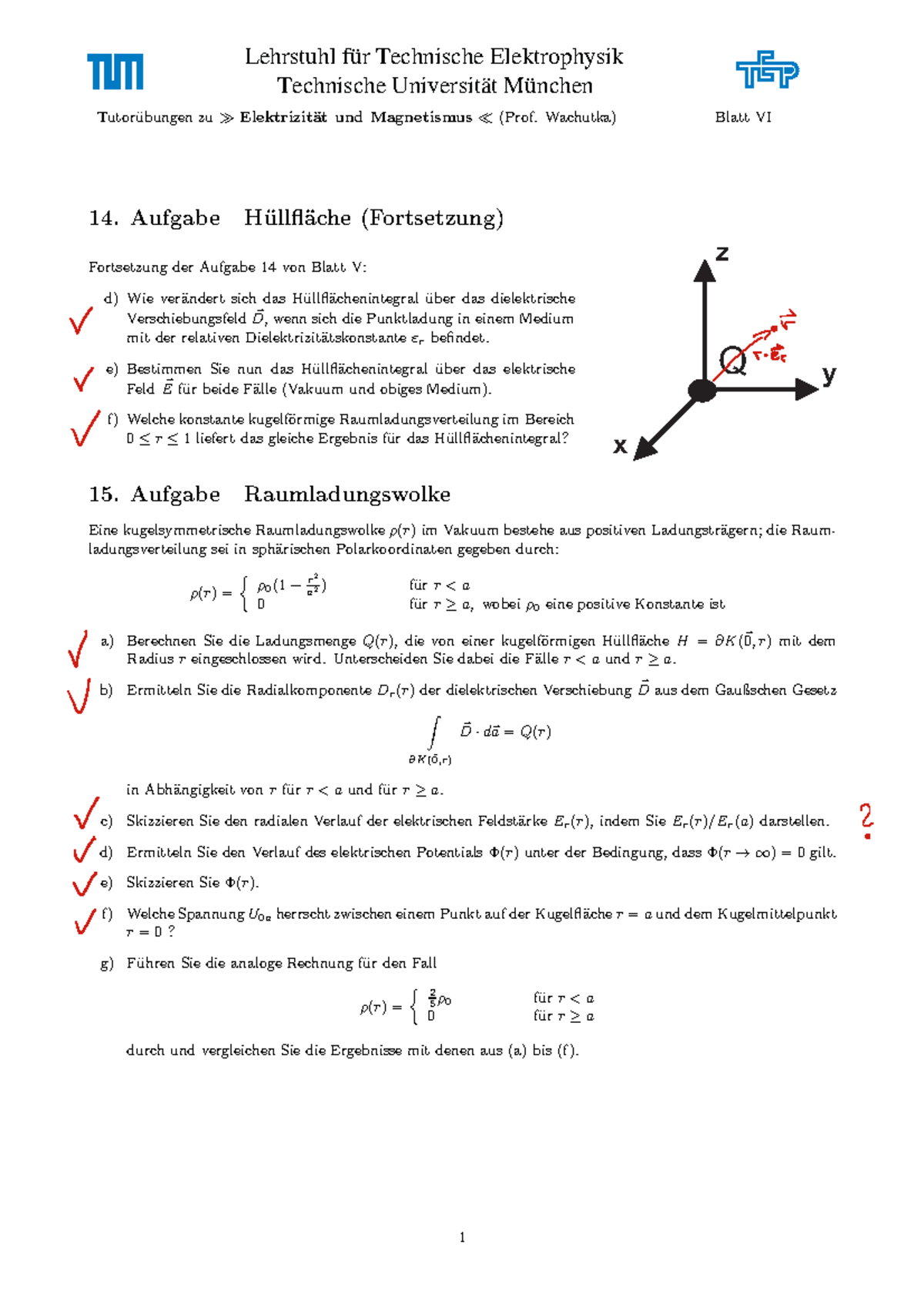 Elektriztit T Magnetismus T Lehrstuhl Technische Elektrophysik