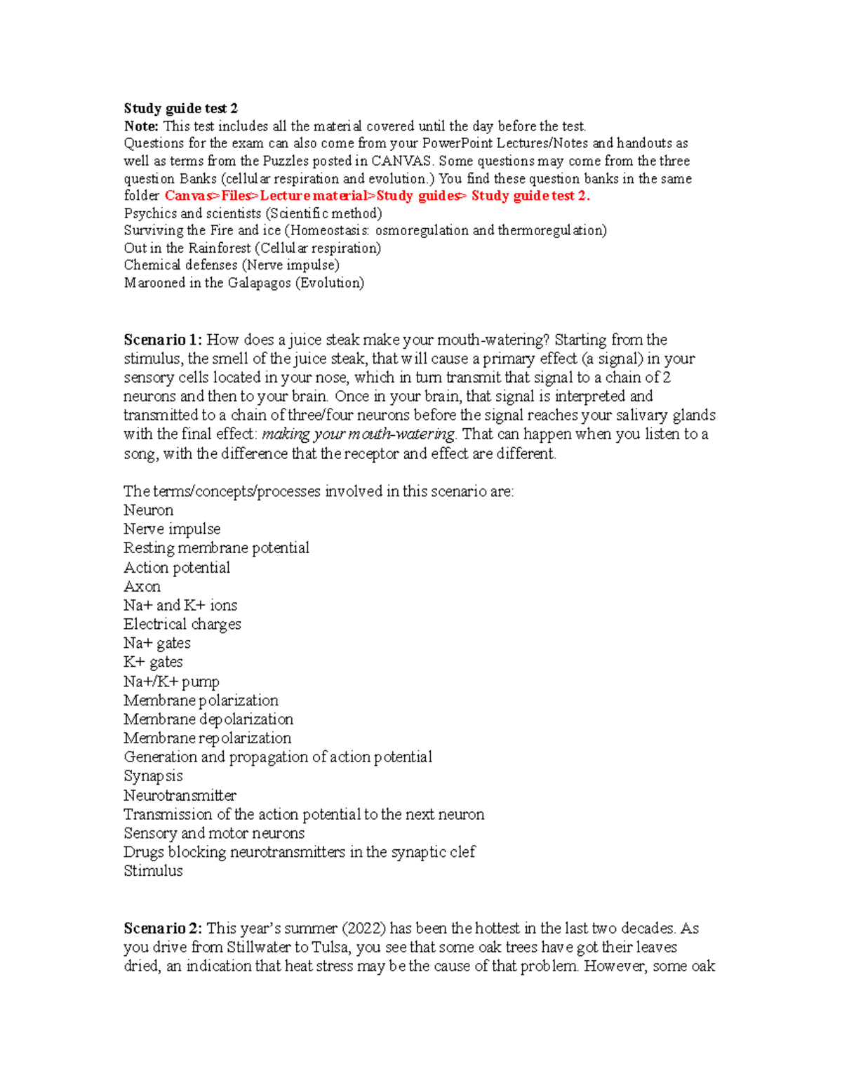 Study+guide+test+2+Fall+22 - Study guide test 2 Note: This test ...