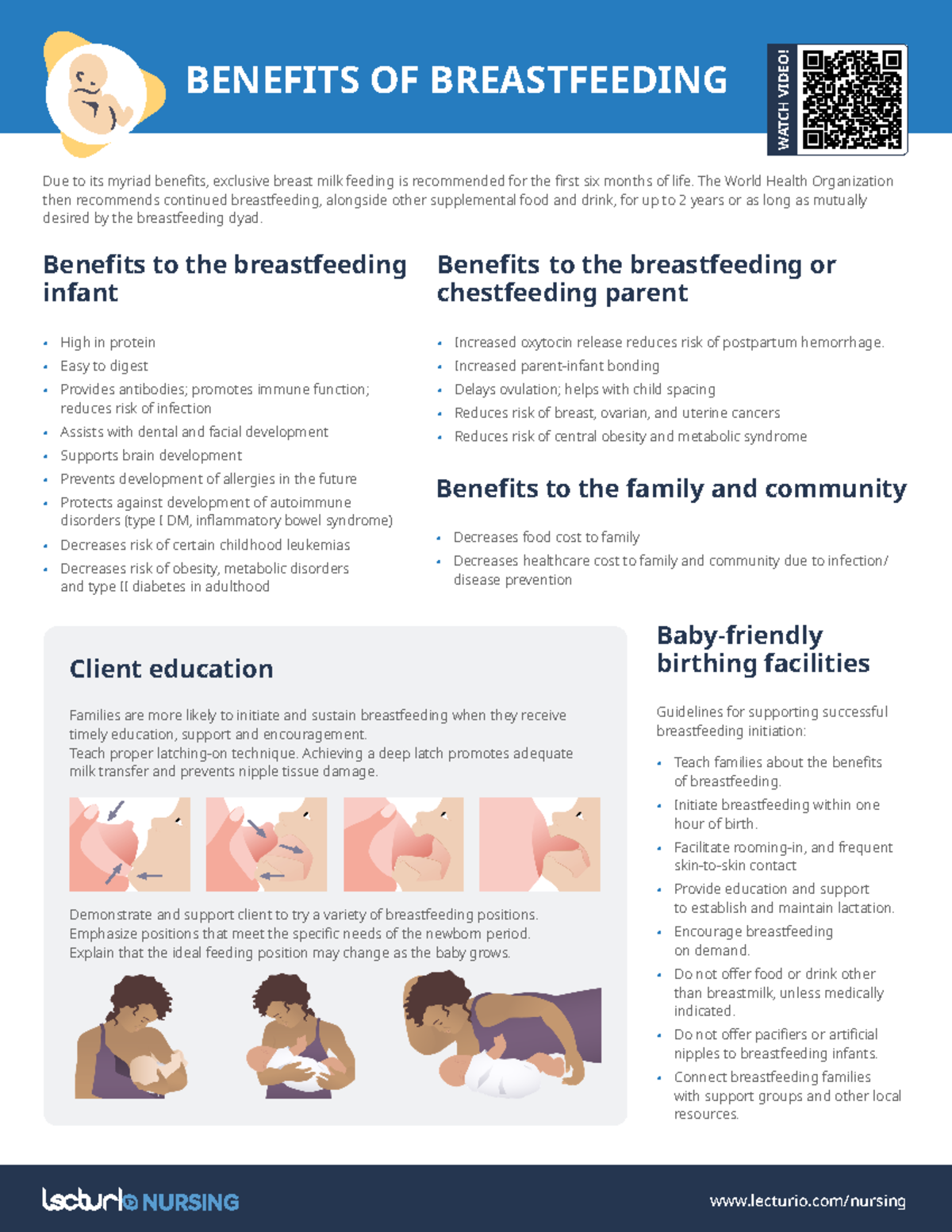 Nursing CS BenefitsofBreastfeeding 02 lecturio/nursing BENEFITS OF
