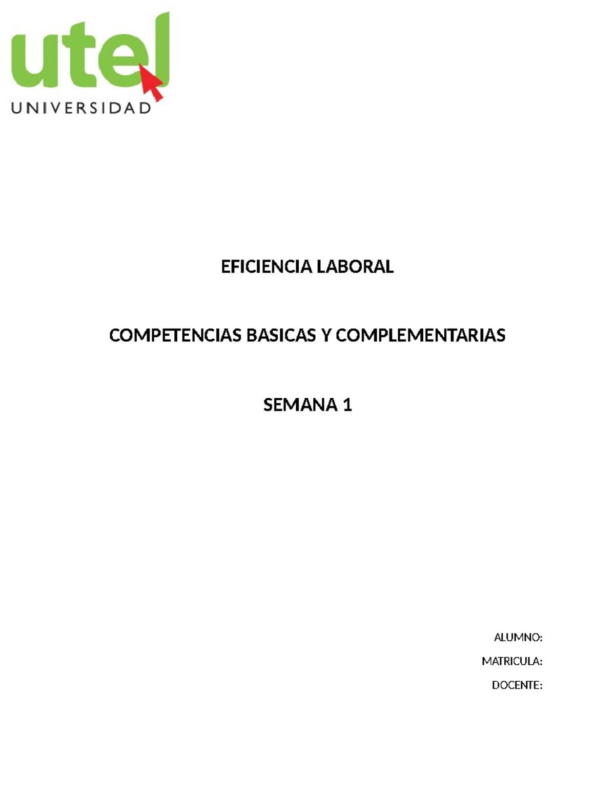 Eficiencia Laboral - EFICIENCIA LABORAL COMPETENCIAS BASICAS Y ...