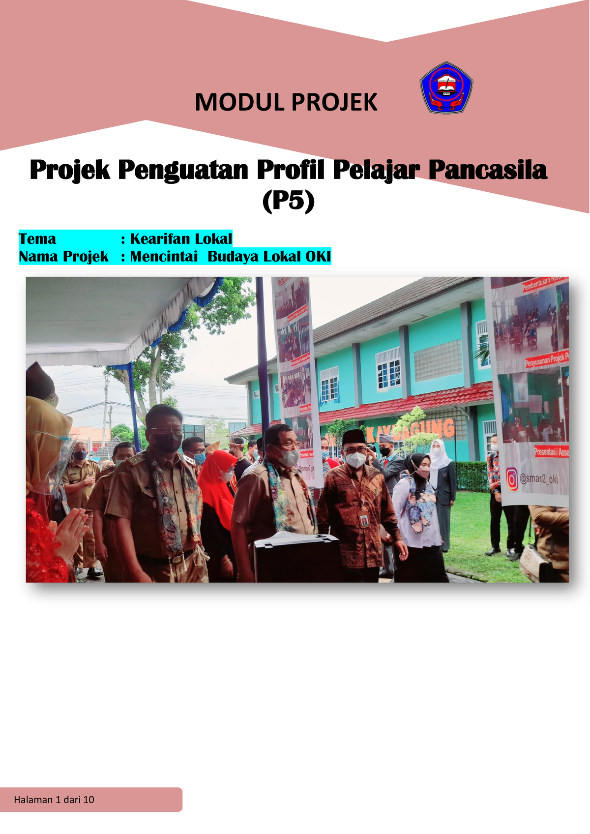 Modul Projek Modul P5 Kearifan Lokal Fase E Projek Penguatan