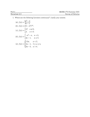 Worksheet 6-08 Math hard work boom - Name: MATH-1712 Summer 2021 ...