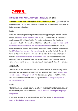 Contract B - Contract B Chapter 10 – Obligations And Terms Law Of ...