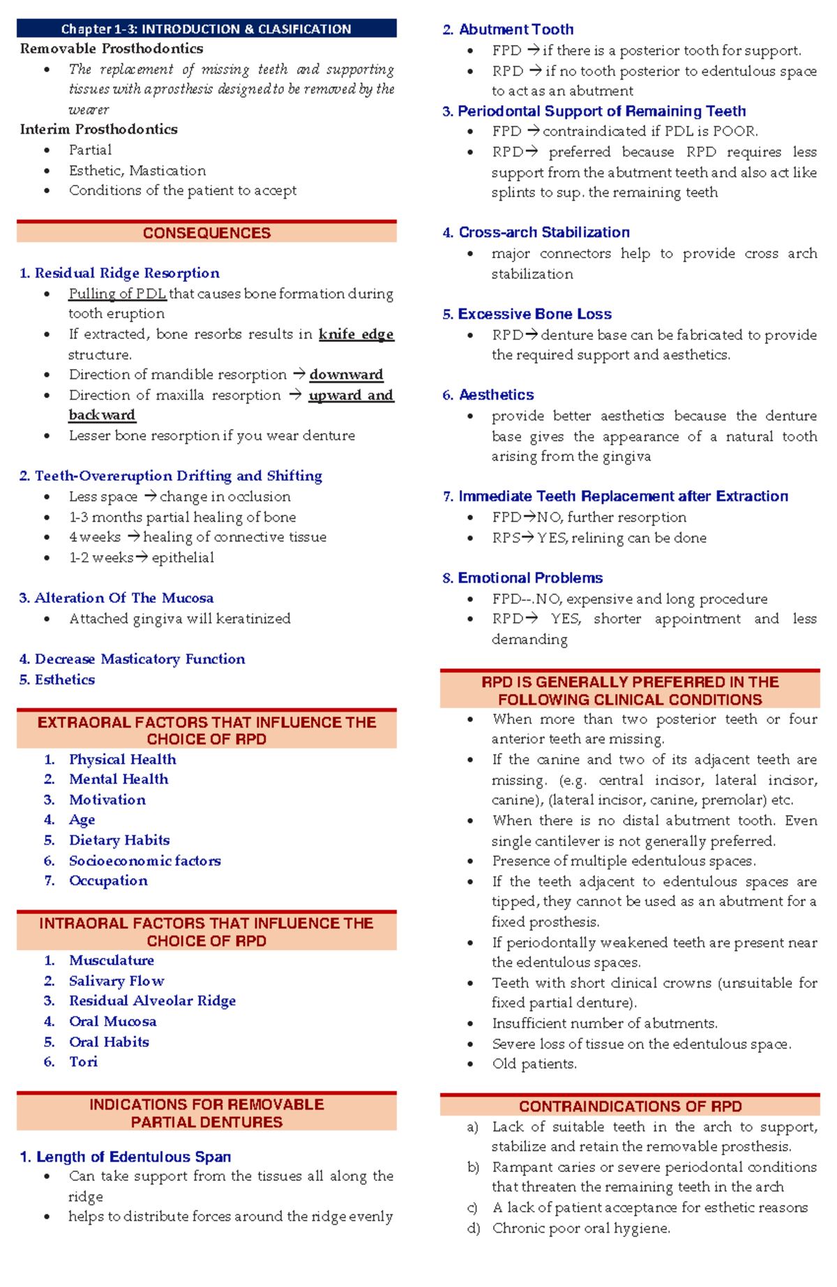 Chapt-1-8 - Chapter 1-3: INTRODUCTION & CLASIFICATION Removable ...