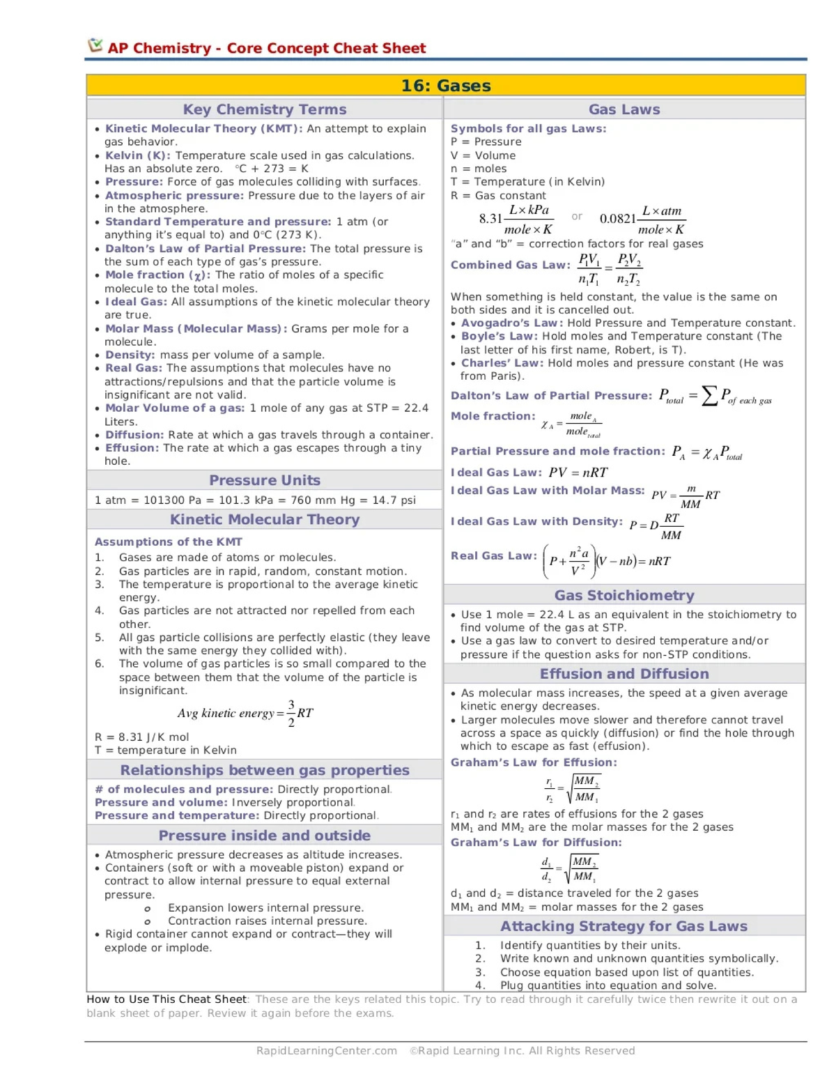 SCIENCE REVIEWER Gases - Science, Technology, Engineering, and ...