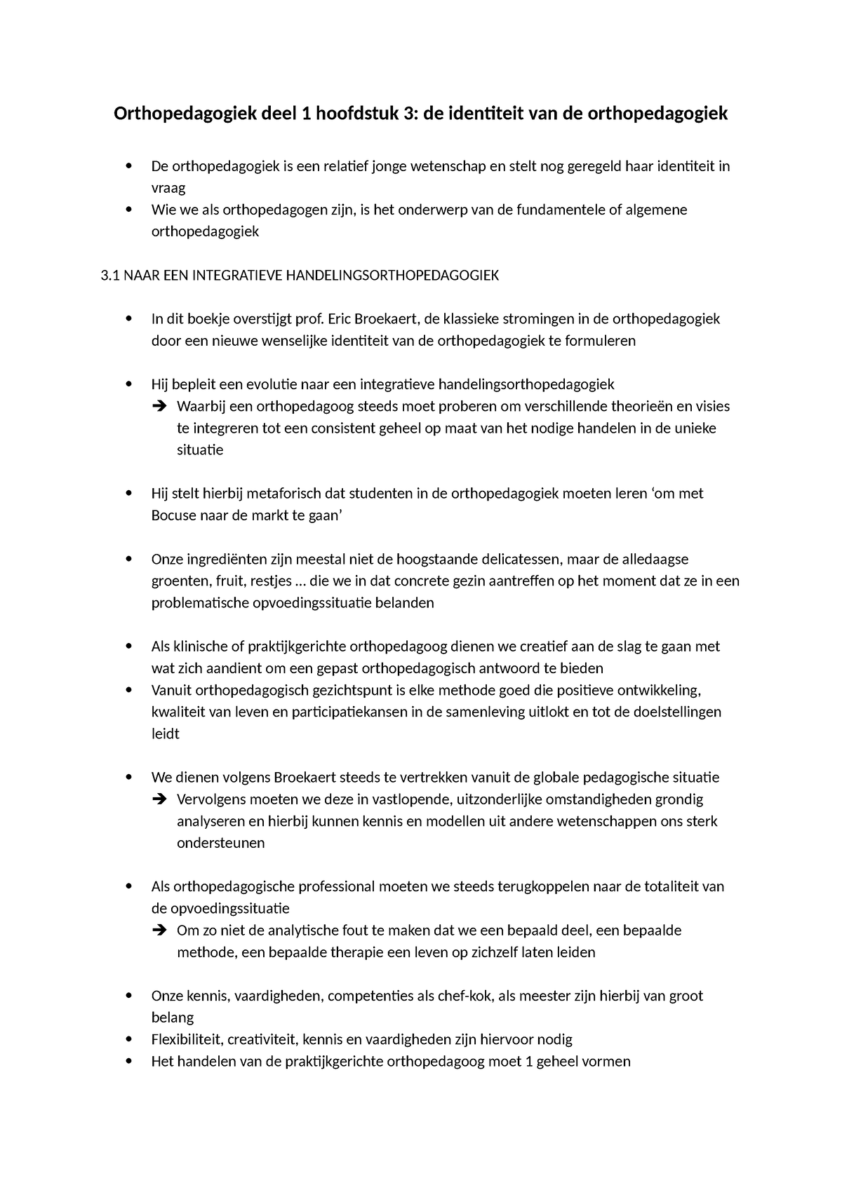 Orthopedagogiek Deel 1 Hoofdstuk 3 - Orthopedagogiek Deel 1 Hoofdstuk 3 ...