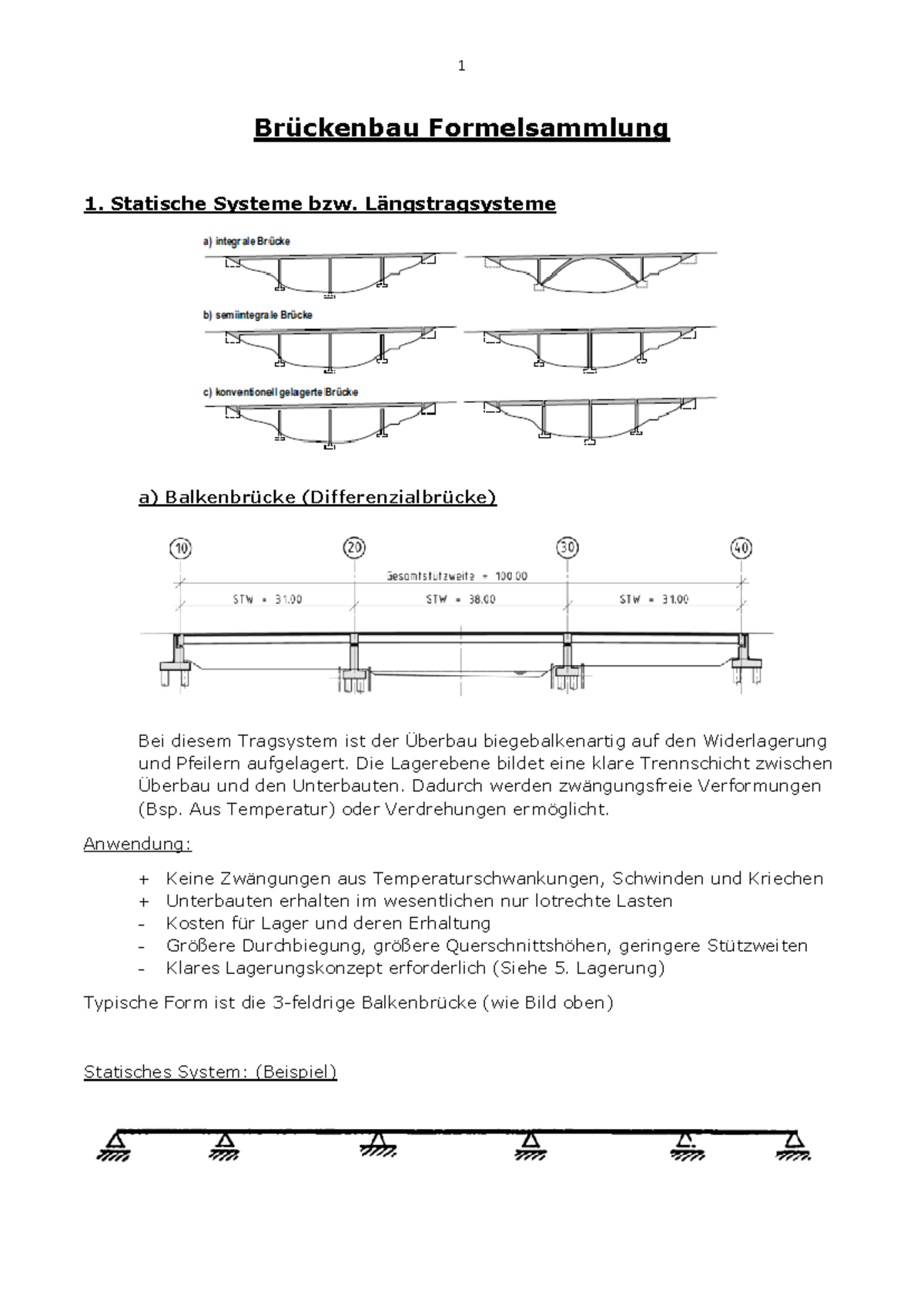 Brückenbau FS - Brückenbau Formelsammlung 1. Statische Systeme bzw ...