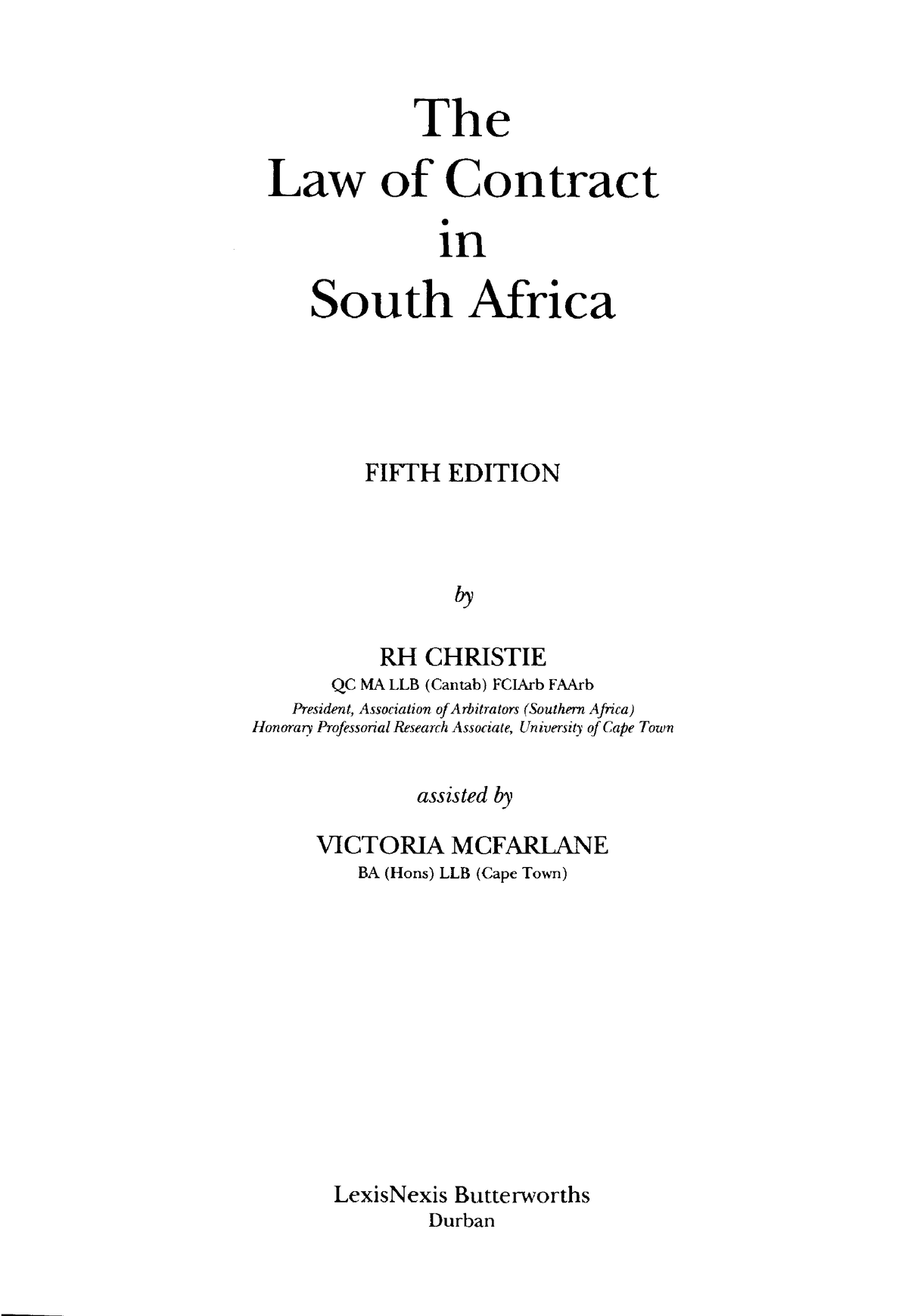 assignment of rights and obligations under a contract south africa