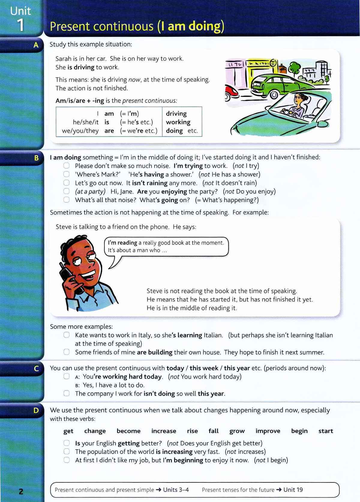 Grammar cambridge 1 - hihihihih - Study this example situation: Sarah ...