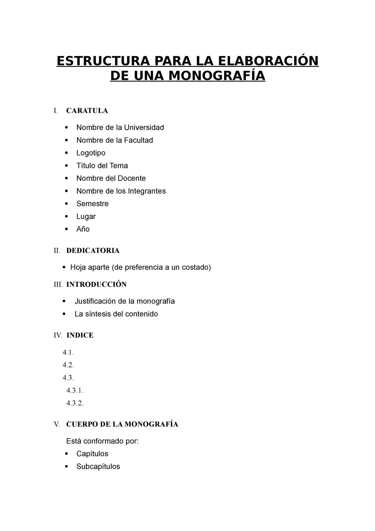 La Monografia Y Su Estructura Ciencia Conocimiento 5142