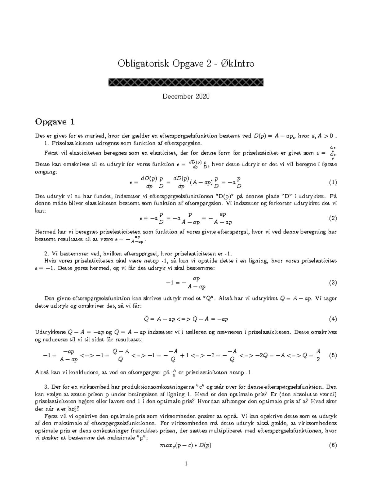 Obligatorisk Opgave 2 ØkIntro - Obligatorisk Opgave 2 - ØkIntro ...