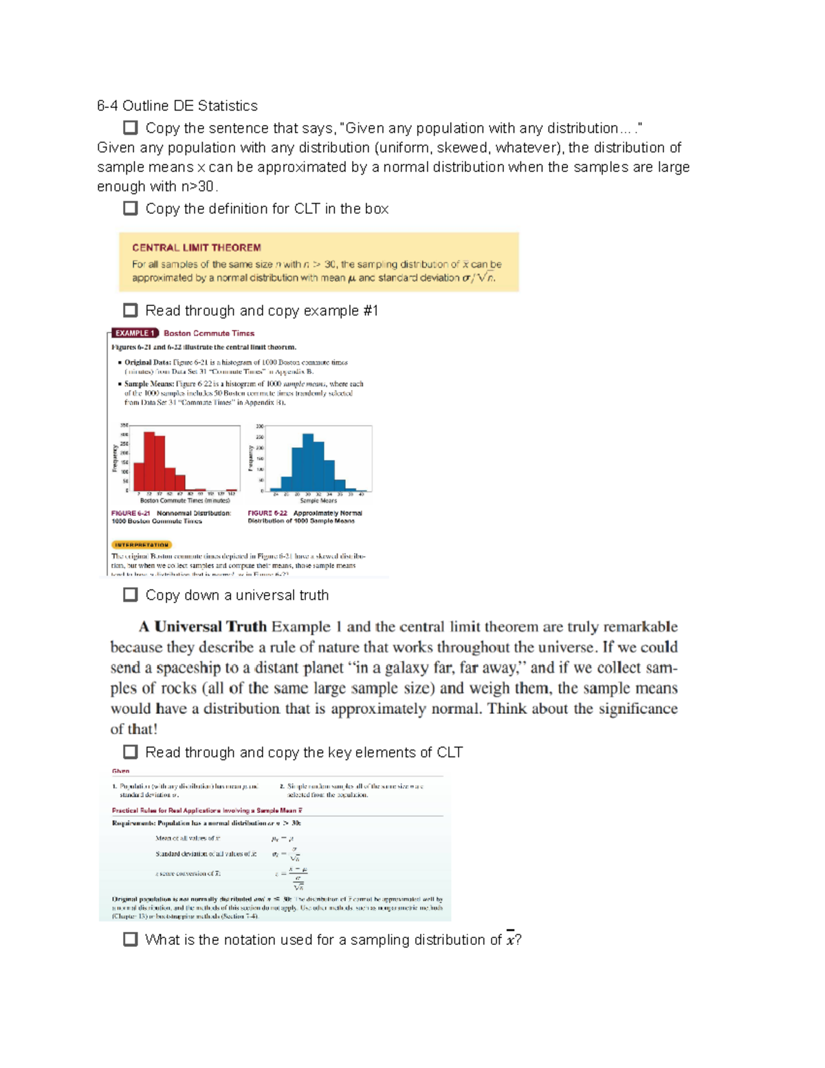 Copy of 6-4 Outline DE Statistics - 6-4 Outline DE Statistics Copy the ...